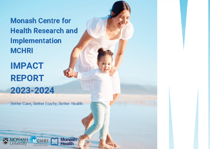 Front cover 2023-24 MCHRI Impact Report linked